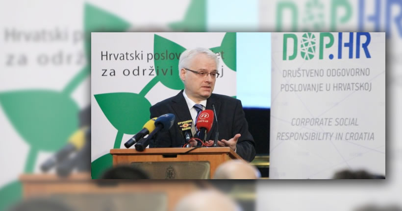 President Josipovic : socially responsible business behavior – new ethics of society