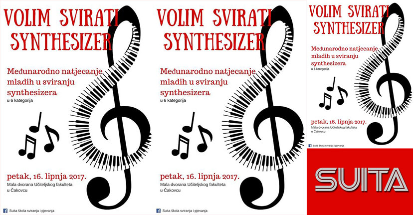 Volim svirati synthesizer, međunarodno natjecanje mladih u Čakovcu 16. lipnja 2017.