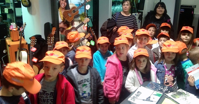 Kids from island Krk visited our shop in Rijeka