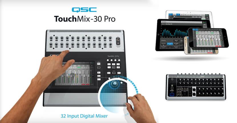 TouchMix-30 Pro, digital mixer by QSC-a