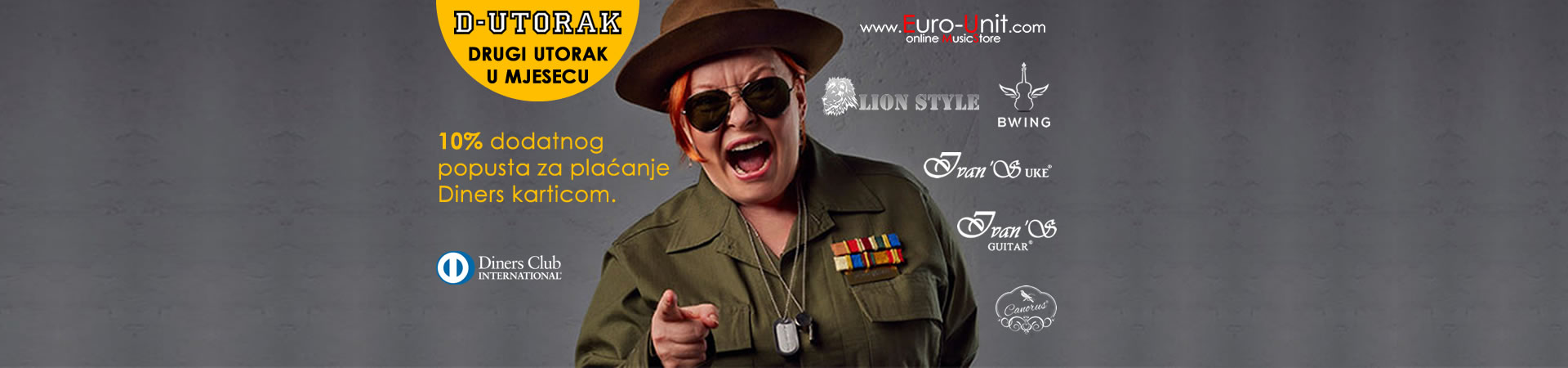 Additional 10% discount on D-Tuesday – online & music shops