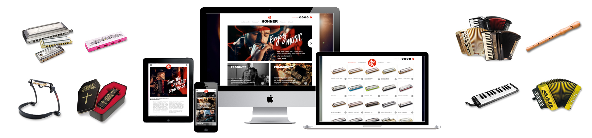 HOHNER presented new and modern website