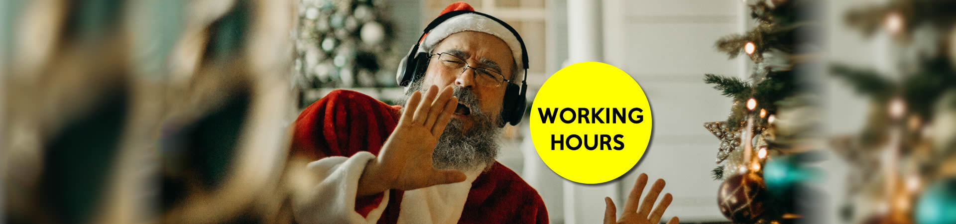 Working hours during the holidays