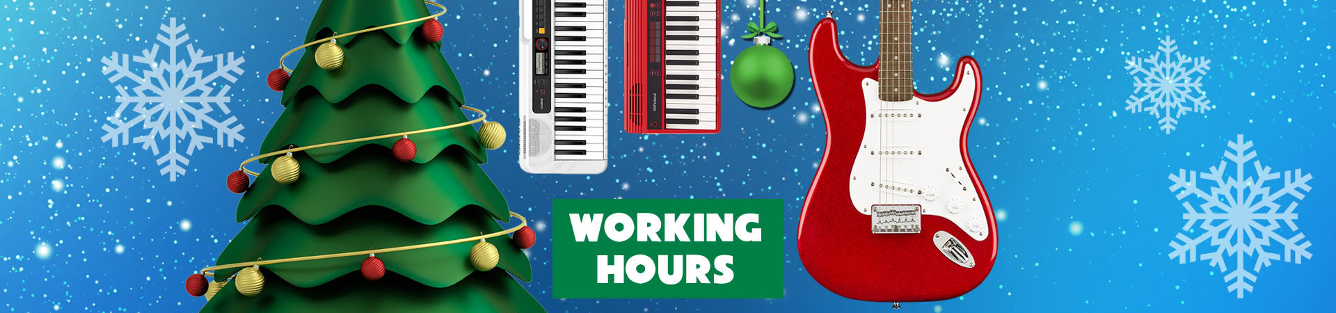 WORKING HOURS DURING THE HOLIDAYS